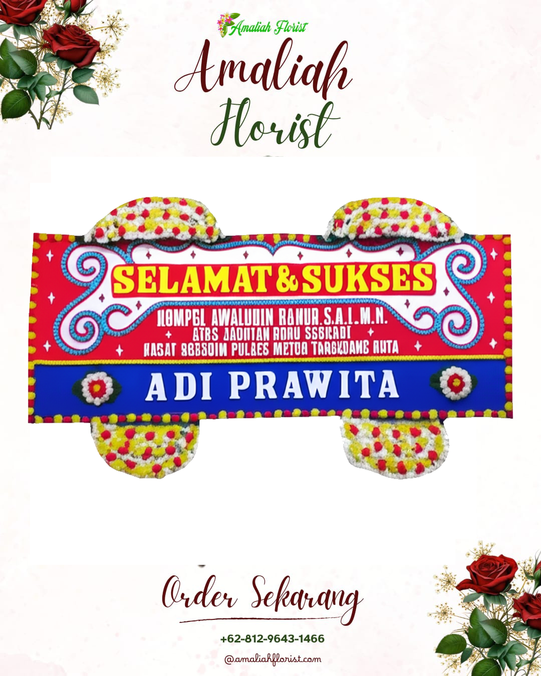 Papan Bunga Ucapan Selamat Dukuhturi